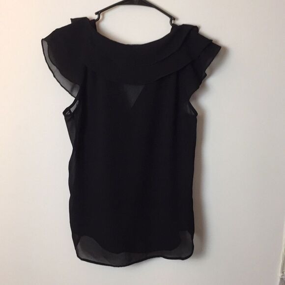 H & M. Black sheer top. Size 8. - Picture 5 of 8